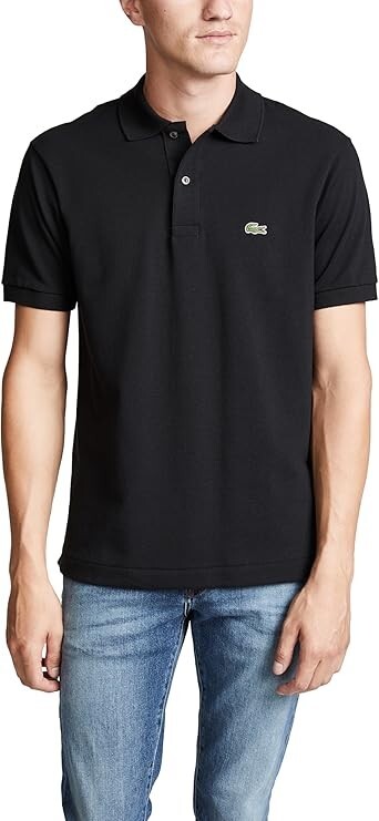 Lacoste Classic Polo Shirt Men\'s Short Sleeve Black, Small