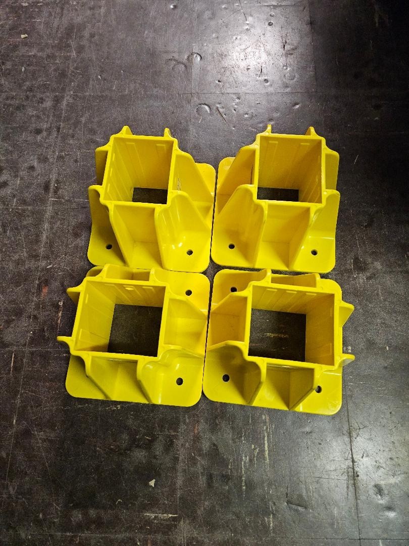 Set of 4 Frontline Fall Protection GPB200 Safety Guardrail Boot