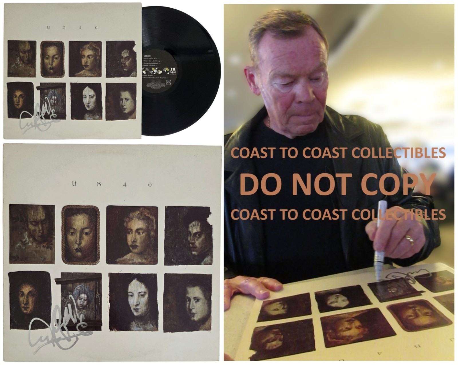 Ali Campbell Signed UB40 Album COA Exact Proof Autographed Vinyl Record