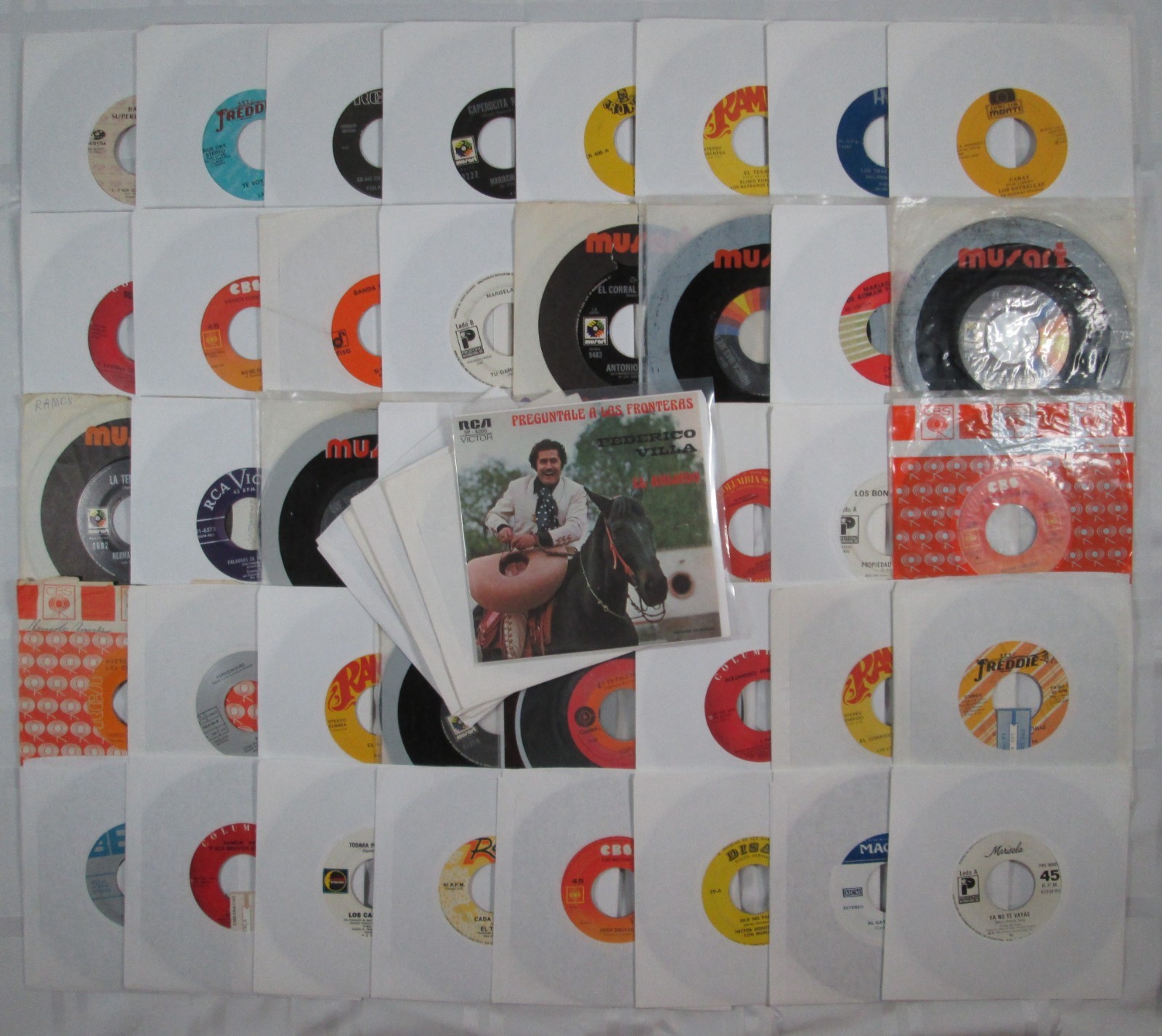 Lot of 45 Records 45s Spanish/Latin/Salsa/Trios/Mariachi/Norteñas/Bolero/Cumbias