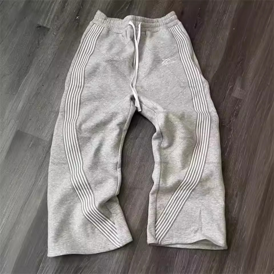 NEW Y2k Gray Casual Pants Vintage Functional Men's Women's Premium Jogging