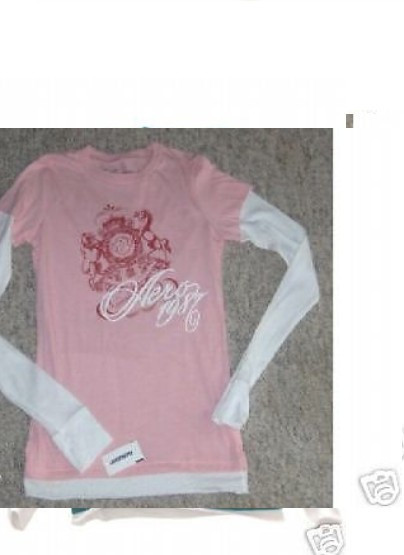 NWT AEROPOSTALE Long Sleeved 2fer shirt thermal sleeves 8 diff graphics NWT AEROPOSTALE Long Sleeved 2fer shirt thermal sleeves 8 diff graphics