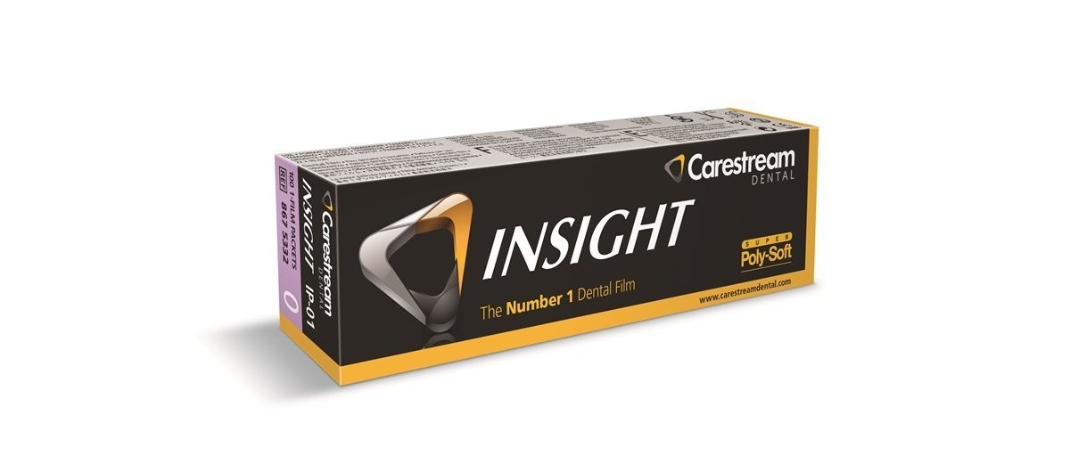 Carestream 8675332 Insight Oral Dental X-Ray Film IP-01 Size 0 Poly-Soft 100/Pk Carestream 8675332 Insight Oral Dental X-Ray Film IP-01 Size 0 Poly-Soft 100/Pk
