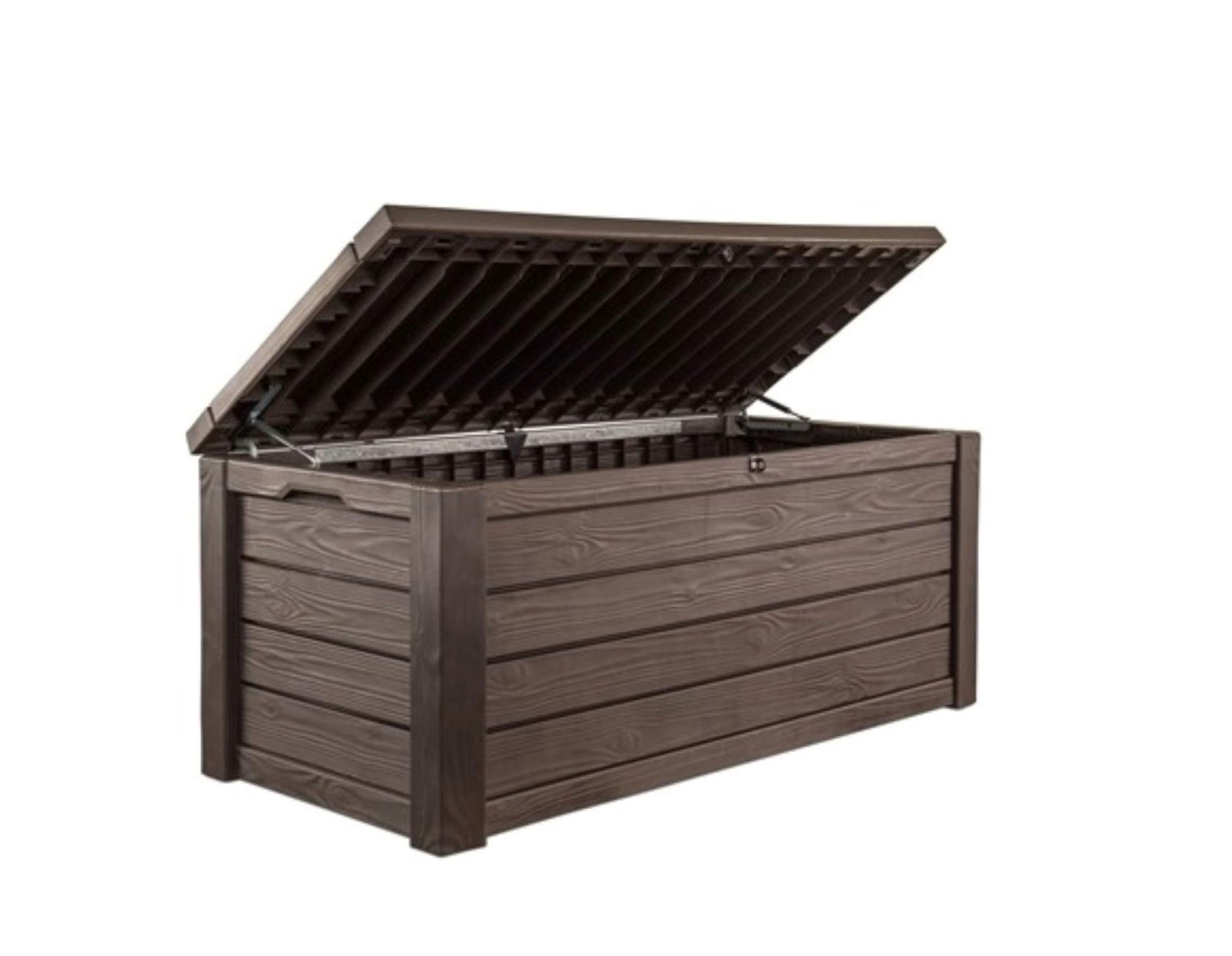 Keter Westwood 150 Gallon Deck Box Bench Seat, Brown Keter Westwood 150 Gallon Deck Box Bench Seat, Brown