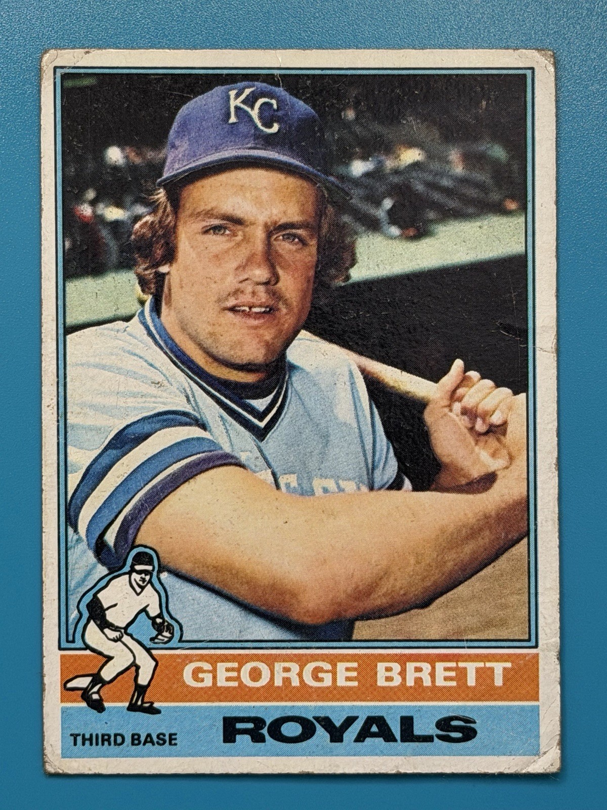 1976 Topps - George Brett #19 Royals Exc 1976 Topps - George Brett #19 Royals Exc