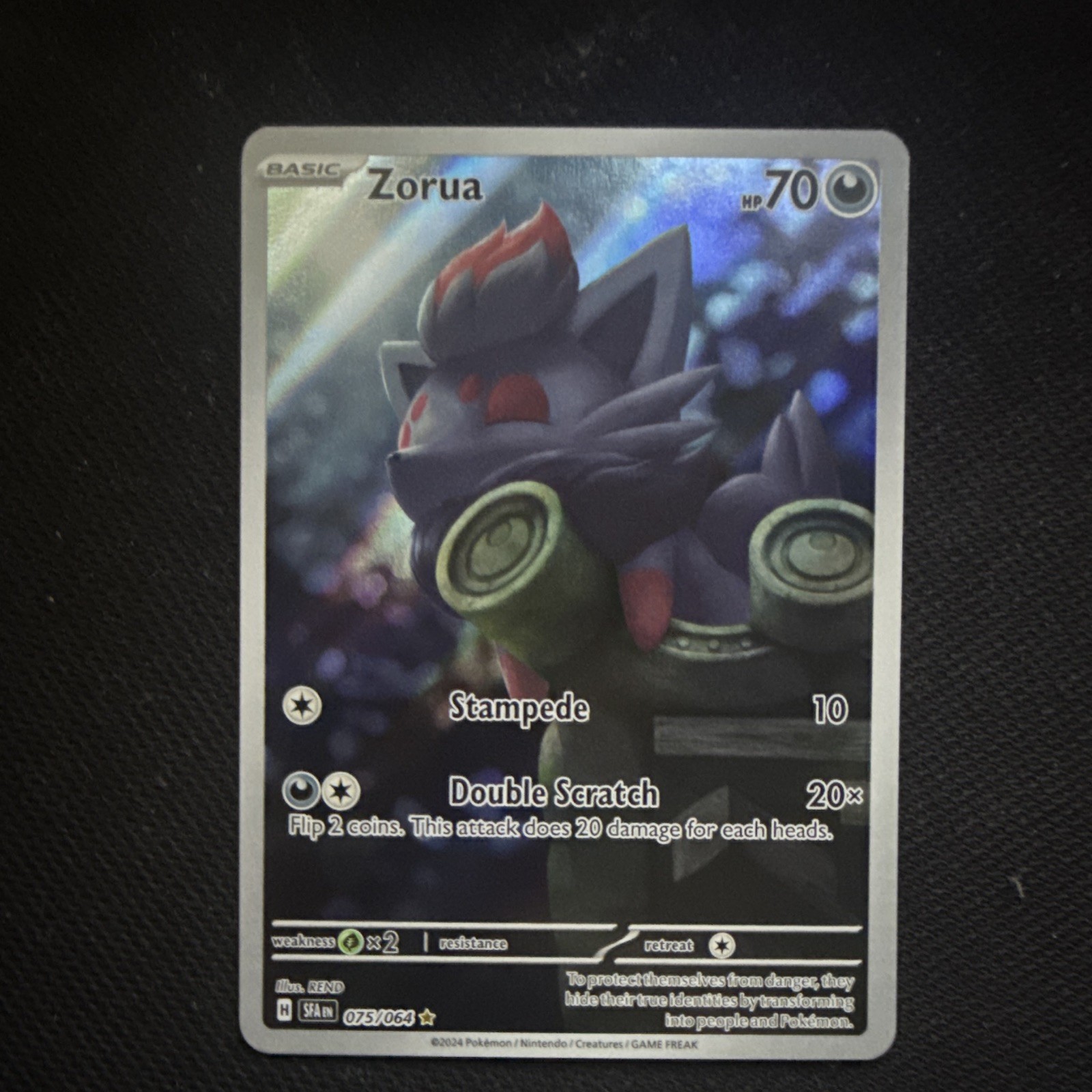 Zorua 075/064 Sv: Shrouded Fable Holo Zorua 075/064 Sv: Shrouded Fable Holo