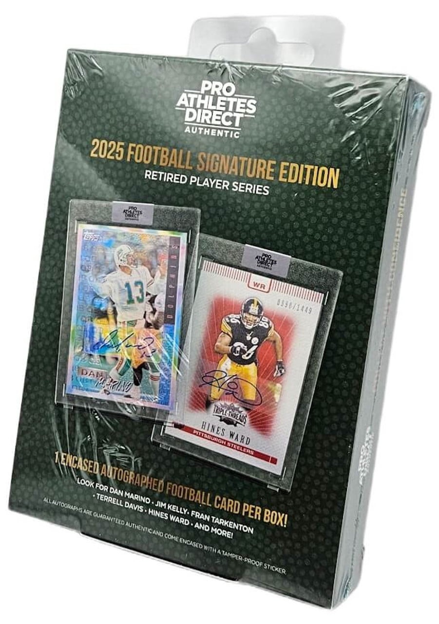 2025 PRO ATHLETES DIRECT AUTHENIC RETIRED SIGNATURE EDITION FOOTBALL - NEW -🔥🔥