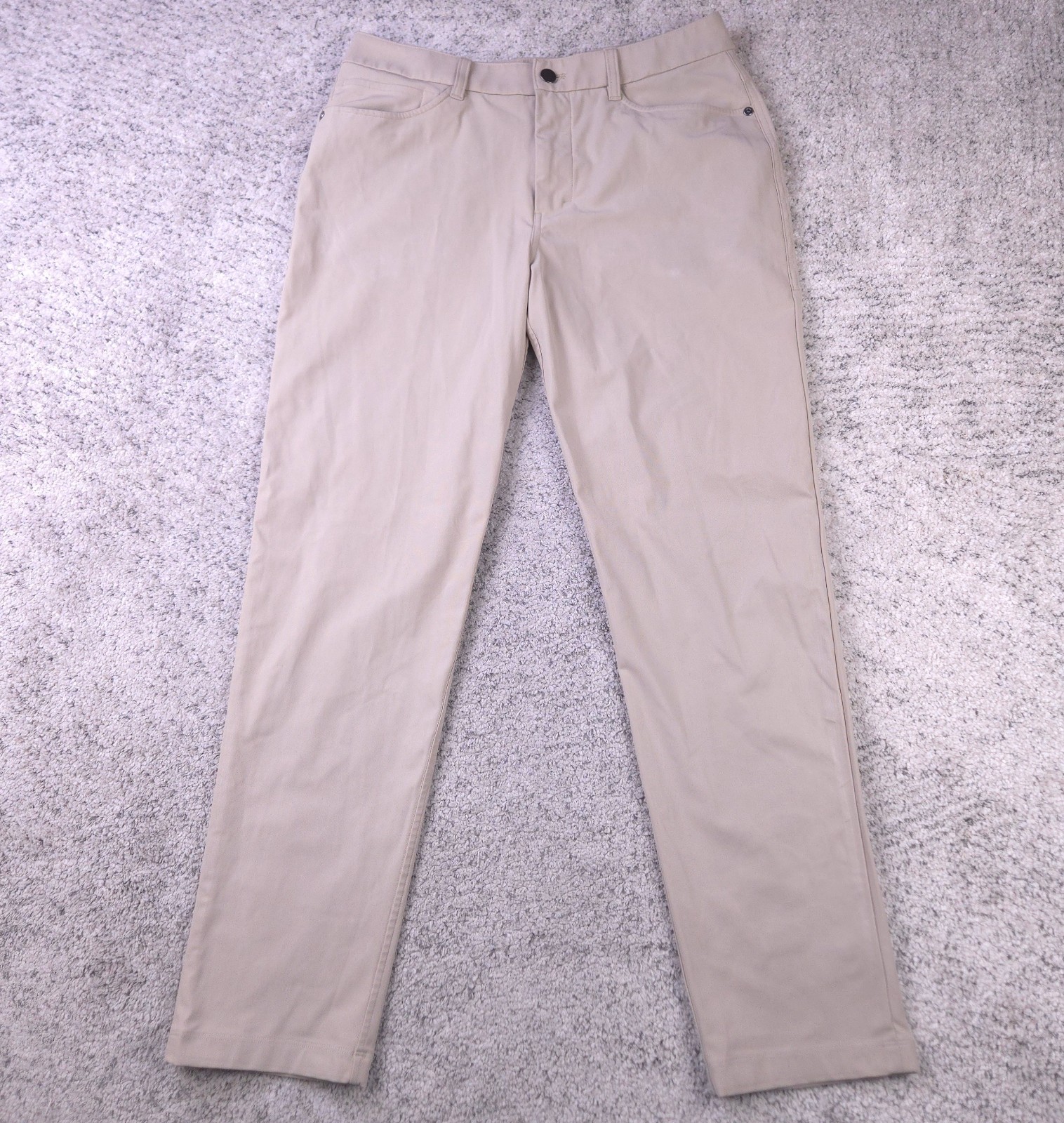 Lululemon Pants Mens 30x30 ABC Classic Fit Tapered Trouser Stretch Beige Khaki
