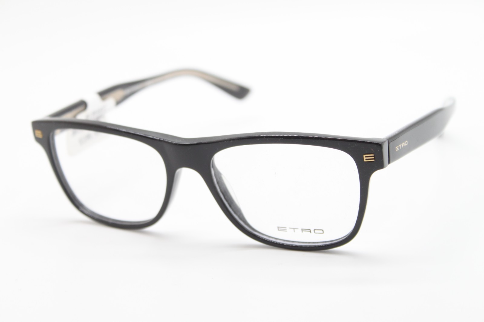 NEW ETRO ET2610 001 BLACK GOLD AUTHENTIC EYEGLASSES 54-17