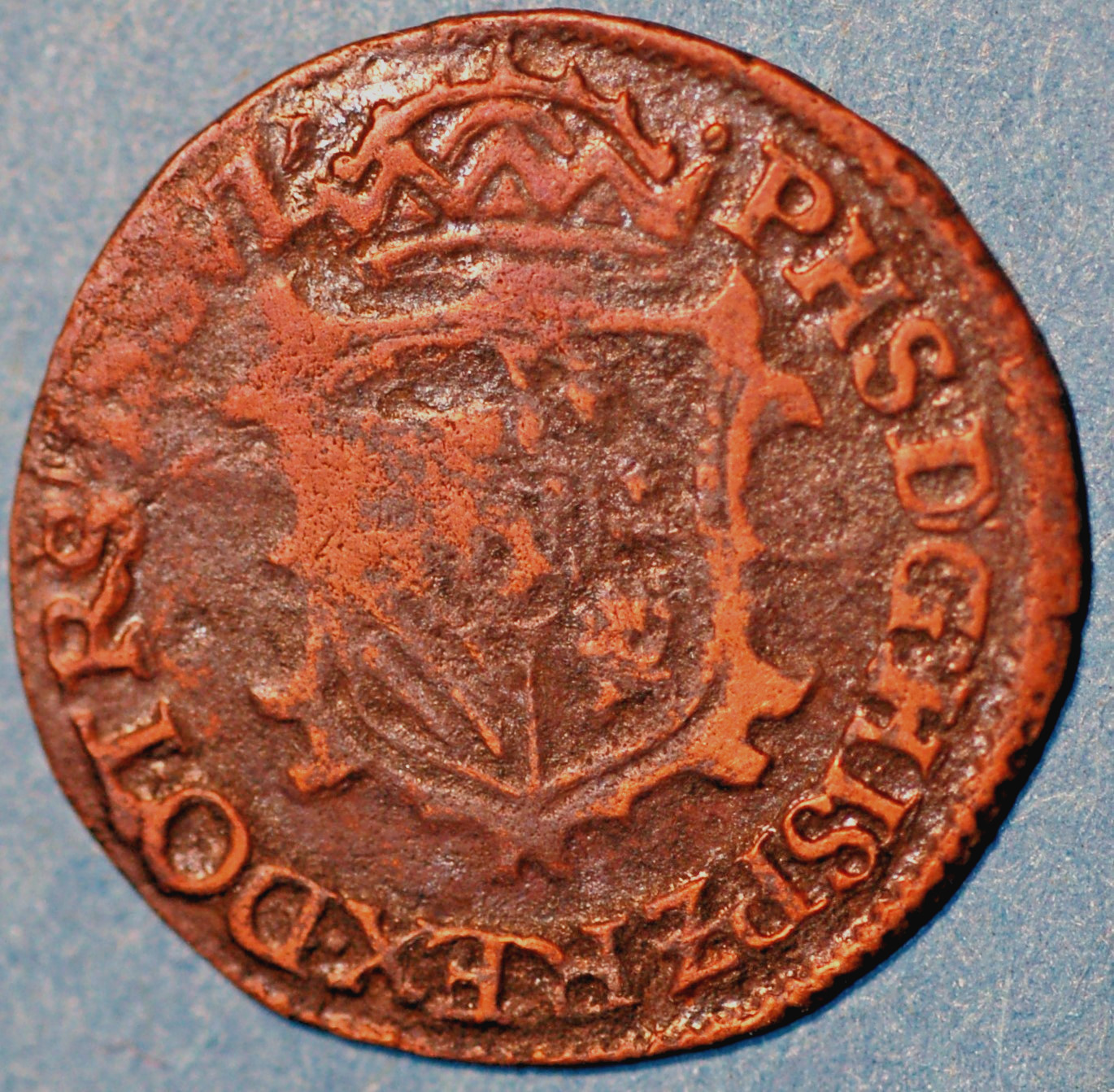 Spanish Netherlands 1 Duit Statenduit Philip II 1578-1579 Spanish Netherlands 1 Duit Statenduit Philip II 1578-1579