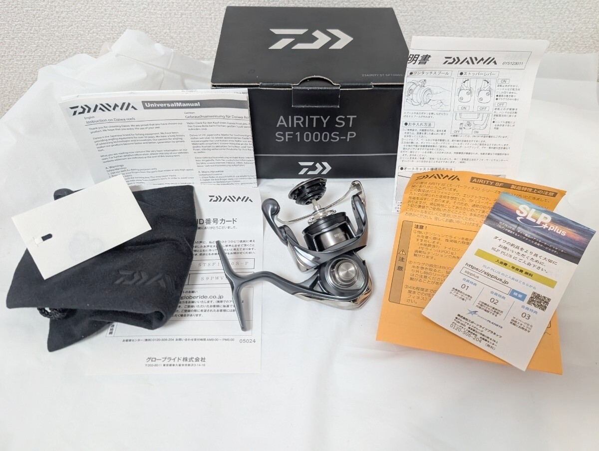 Excellent Daiwa 23 Airity ST Spinning Reel Body 375JF SF1000S-P Fishing Reel