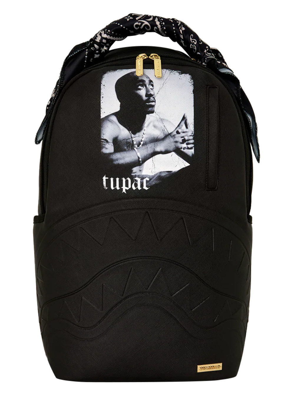 SPRAYGROUND TUPAC POETRY - BANDANA HANDLE BACKPACK - Black Bag - Limited Edition