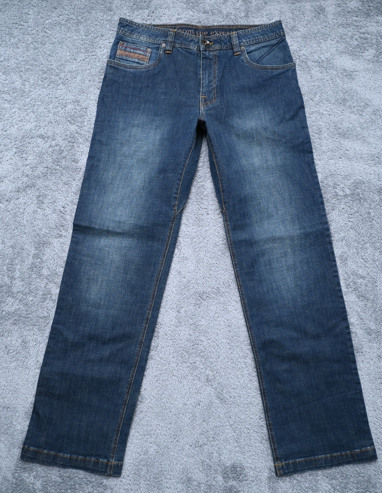 Prana Breathe 32WX32L Straight Denim Jeans 98% Cotton 2% Elastane Wash w/ Colors