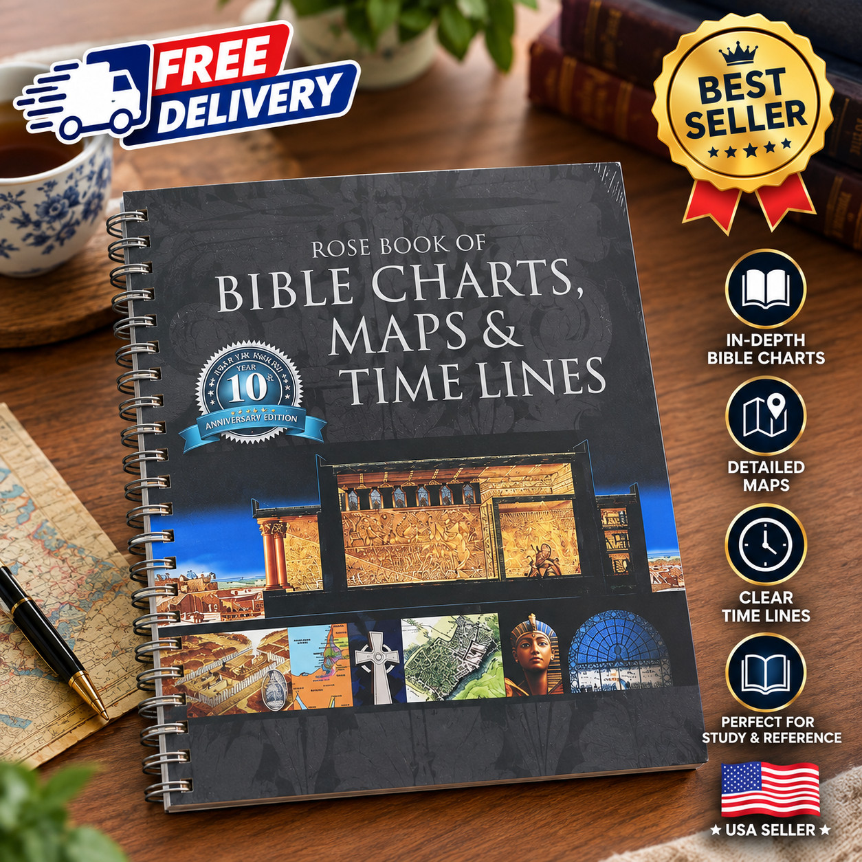 Rose Book of Bible Charts, Maps, and Time Lines: Full-Color Bible Charts, Illust