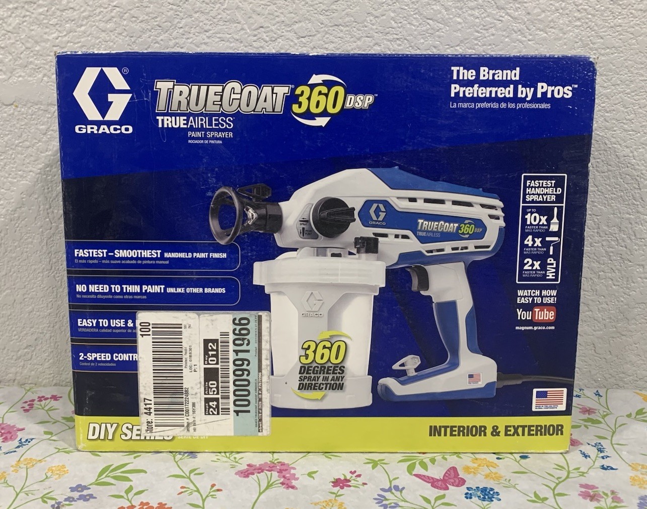 Graco TrueCoat 360 DSP True Airless Handheld Paint Sprayer Model # 16Y386 Graco TrueCoat 360 DSP True Airless Handheld Paint Sprayer Model # 16Y386