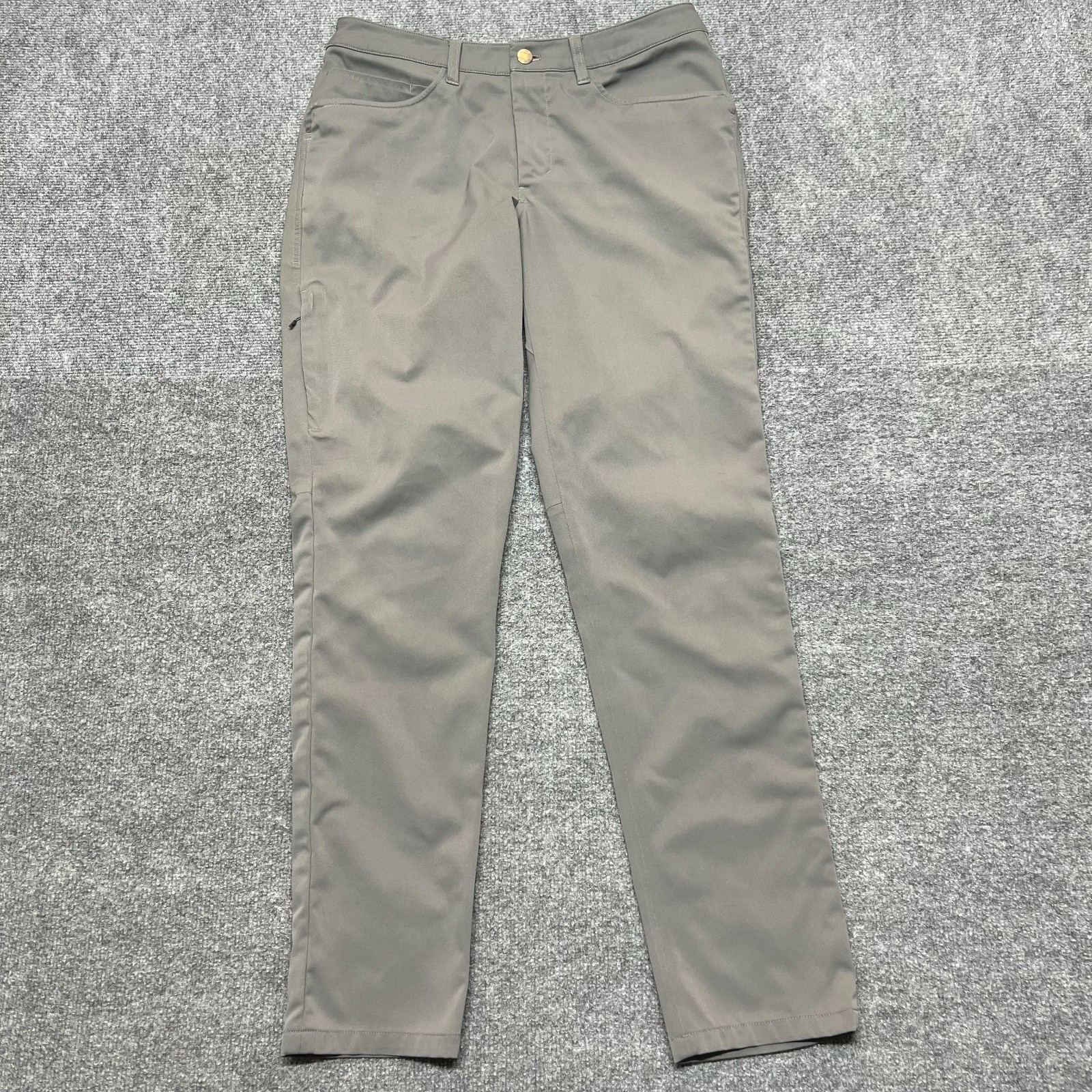 Lululemon ABC Slim-Fit 5 Pocket Pants Mens 31 Gray Warpstreme Chino Casual