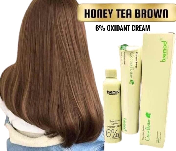 Bremod Premium Series Honey Tea Brown 6.71 Hair Color Set