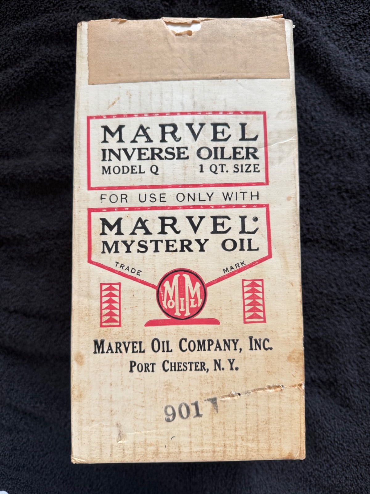 Vintage 1972 Marvel Inverse Oiler Model Q 1 qt size