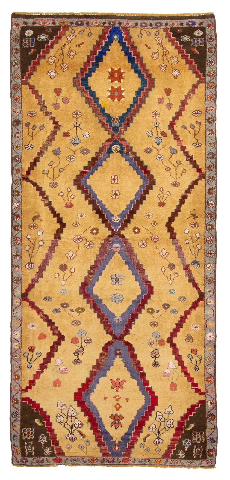 Vintage Hand-Knotted Area Rug 3\'11\