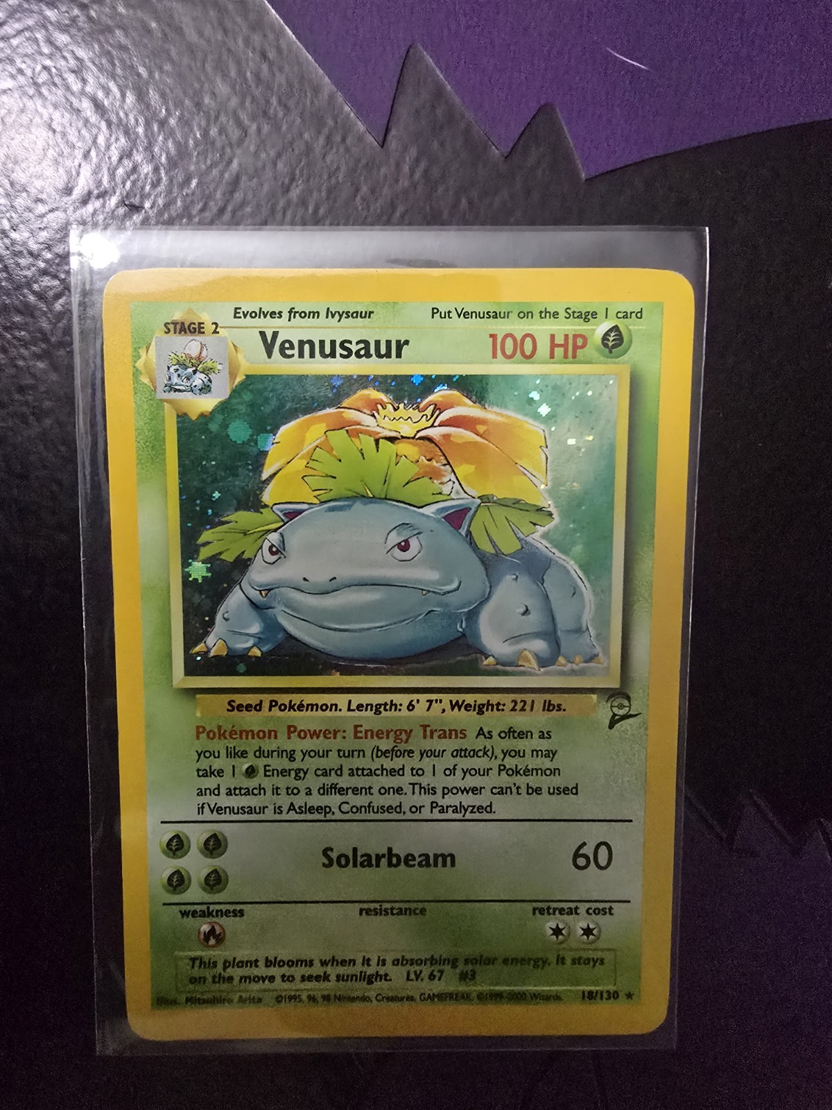 Venusaur 018/130 Base Set 2 Holo Venusaur 018/130 Base Set 2 Holo