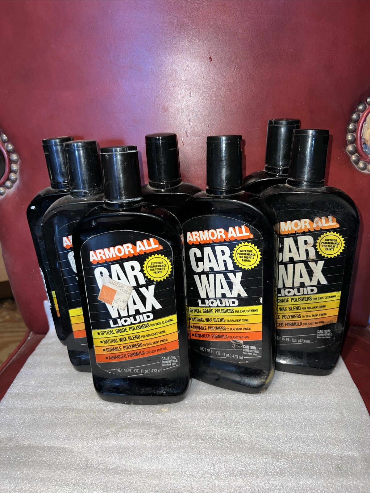 Armor All Car Wax Vintage 1988-1990 New Old Stock  Full Bottles