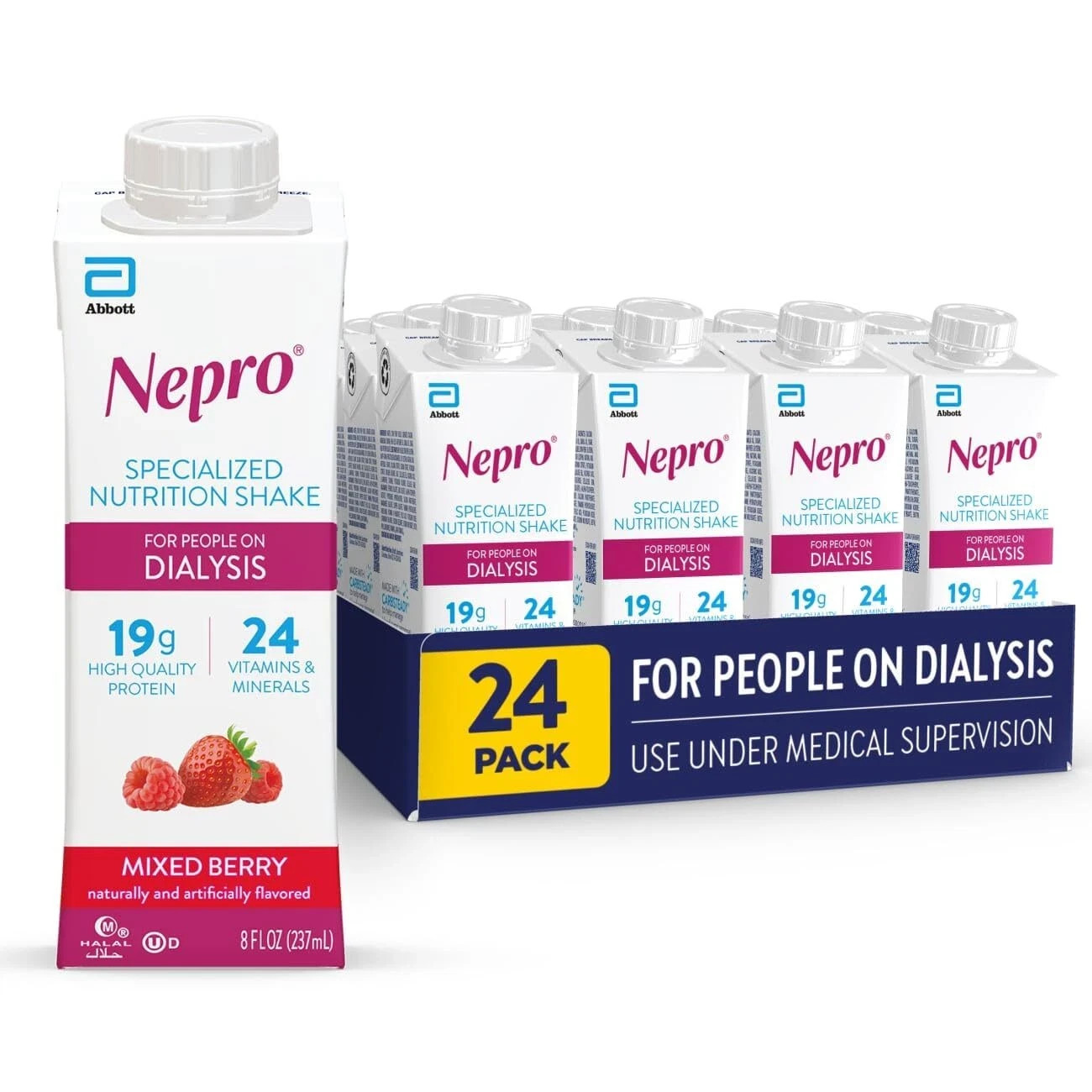 Nepro Nutrition Shake for People on Dialysis 19g Protein 420 Calories Mixed