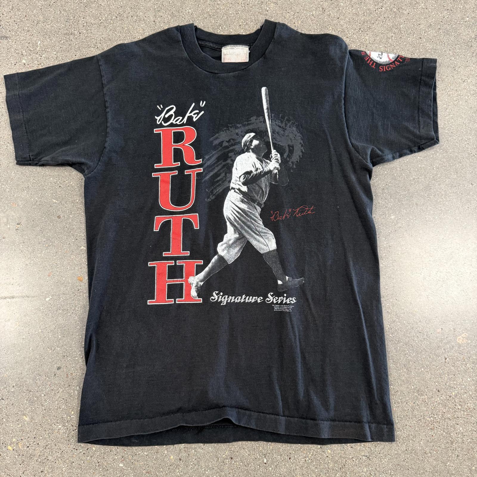 Vtg 1994 Babe Ruth Signature Series T Shirt Numbered Single Stitch Rare