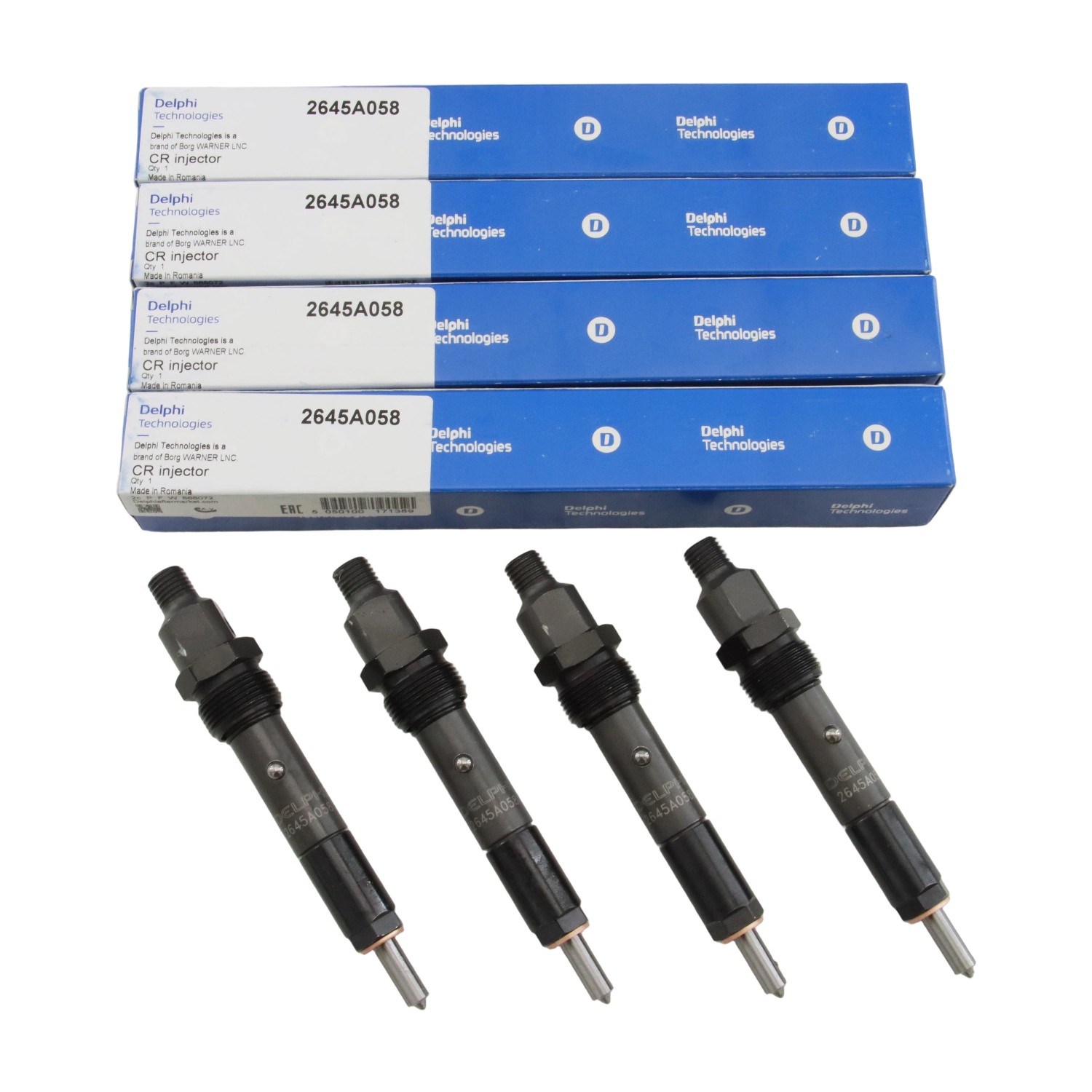 4pcs Fuel Injectors U2645A058 2645A058 for Perkins Engine 1004-42  -42TW Delphi
