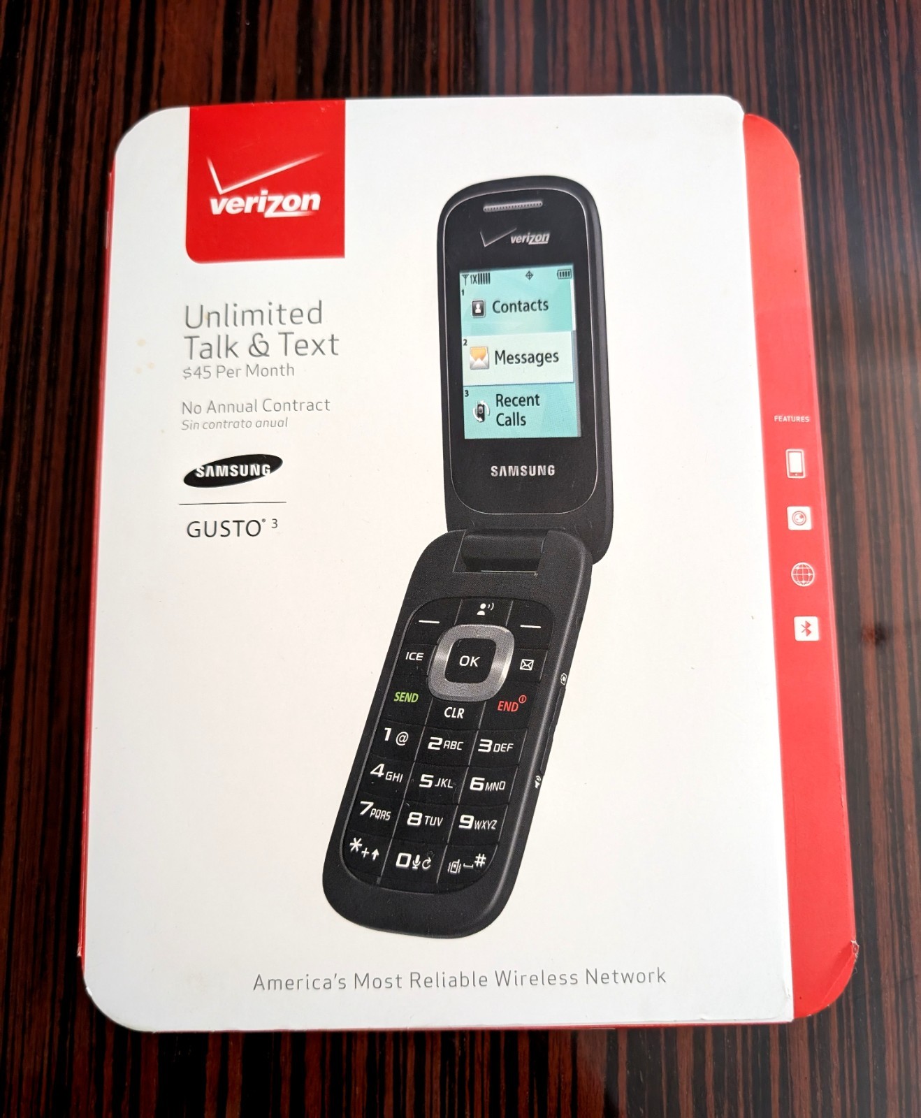 NEW Verizon Samsung Gusto 3 Flip Phone FACTORY SEALED NEW Verizon Samsung Gusto 3 Flip Phone FACTORY SEALED