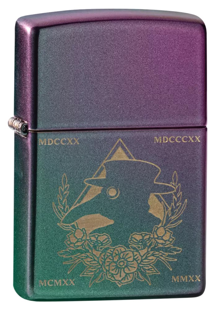 Zippo Plague Doctor Mask Iridescent Windproof Pocket Lighter, 49146-081160
