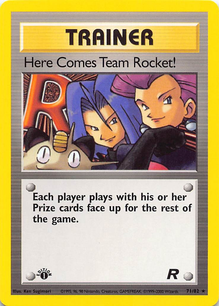 Here Comes Team Rocket (71) 1st Edition Rare Team Rocket 71/82 NM