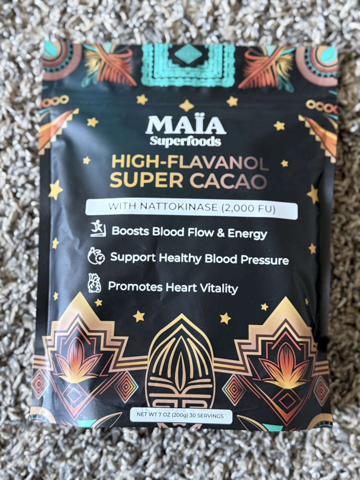 Wow😨😱 NEW MAIA High-Flavanol Super Cacao with NATTOKINASE 7oz 30 servings Wow😨😱 NEW MAIA High-Flavanol Super Cacao with NATTOKINASE 7oz 30 servings