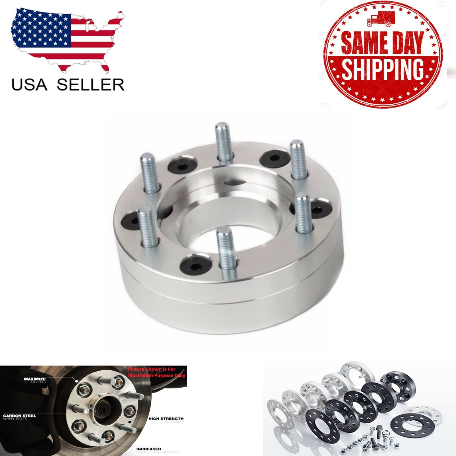 2pc 5X4.5(5X114.3MM) TO 6X5.5(6X139.7 MM) CONVERSION ADAPTERS 2 2pc 5X4.5(5X114.3MM) TO 6X5.5(6X139.7 MM) CONVERSION ADAPTERS 2
