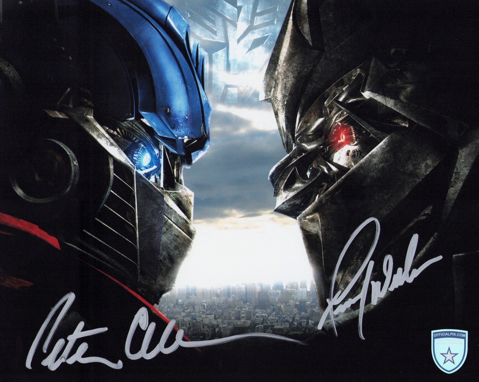 Signed Transformers Welker Cullen Optimus Prime Megatron 8x10 w Official Pix COA