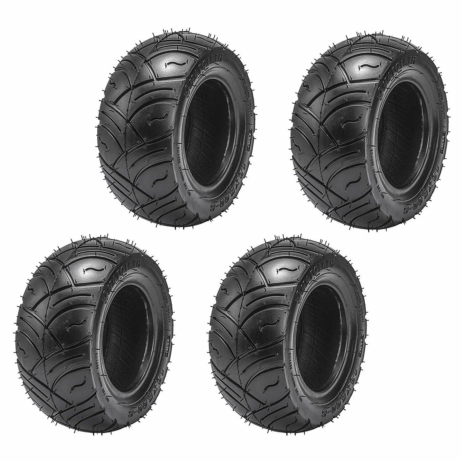 4PC 13x5.00-6 Street Tire 6\