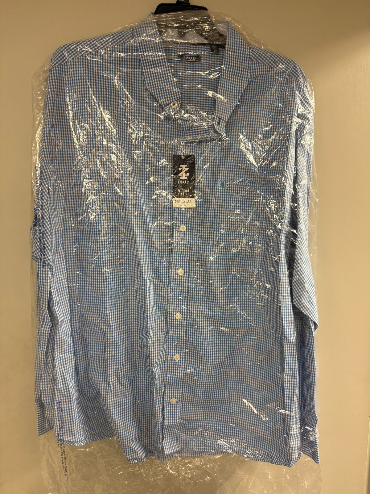 IZOD Men\'s Button Down Long Sleeve Dress Shirt Blue Revival Size 2XLT Big & Tall IZOD Men\'s Button Down Long Sleeve Dress Shirt Blue Revival Size 2XLT Big & Tall