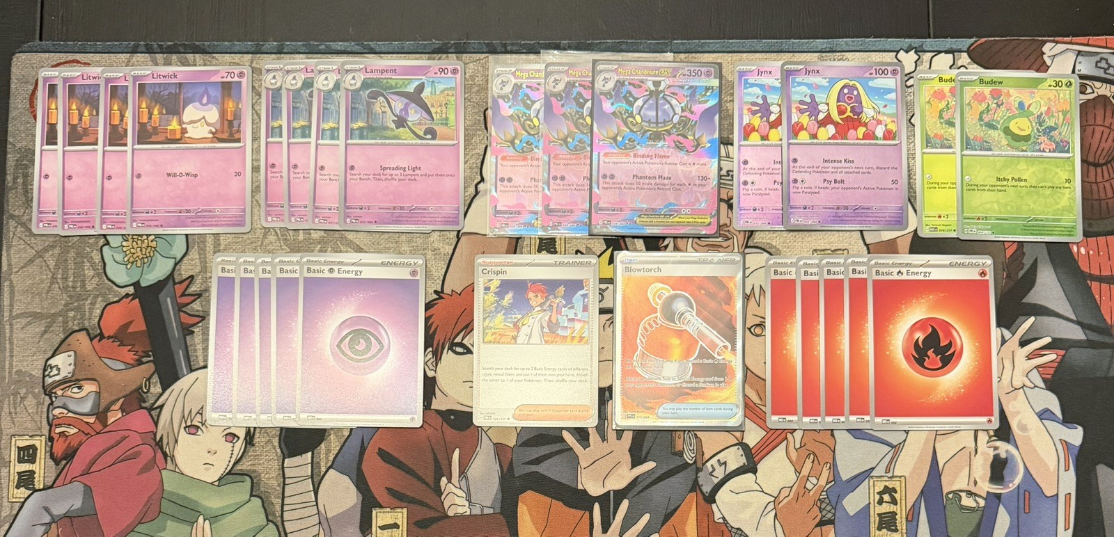 Pokémon TCG Mega Chandelure ex Deck Skeleton Litwick Lampent Trainers NM
