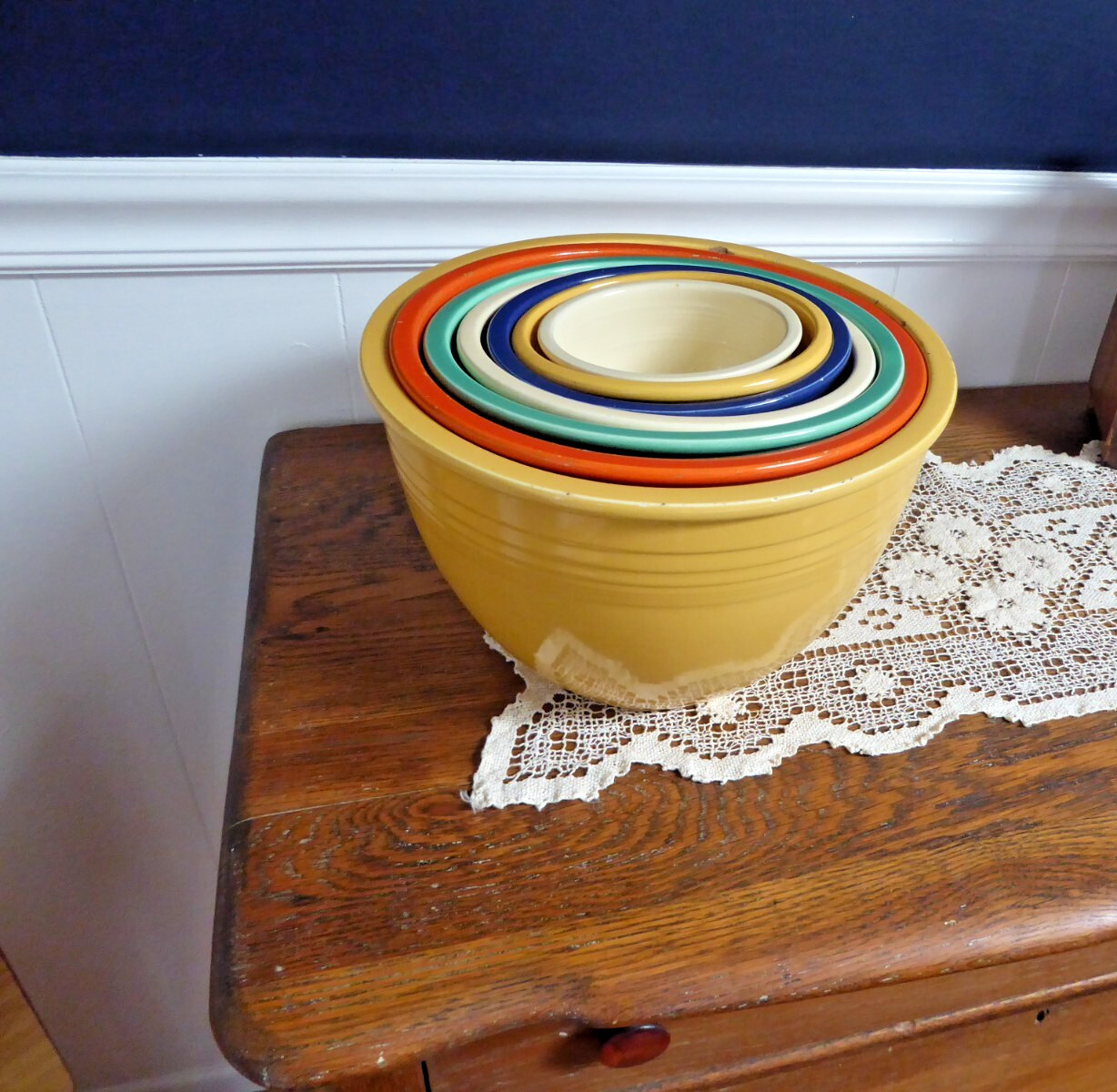 VTG FIESTA NESTING BOWLS, #6 VTG FIESTA NESTING BOWLS, #6