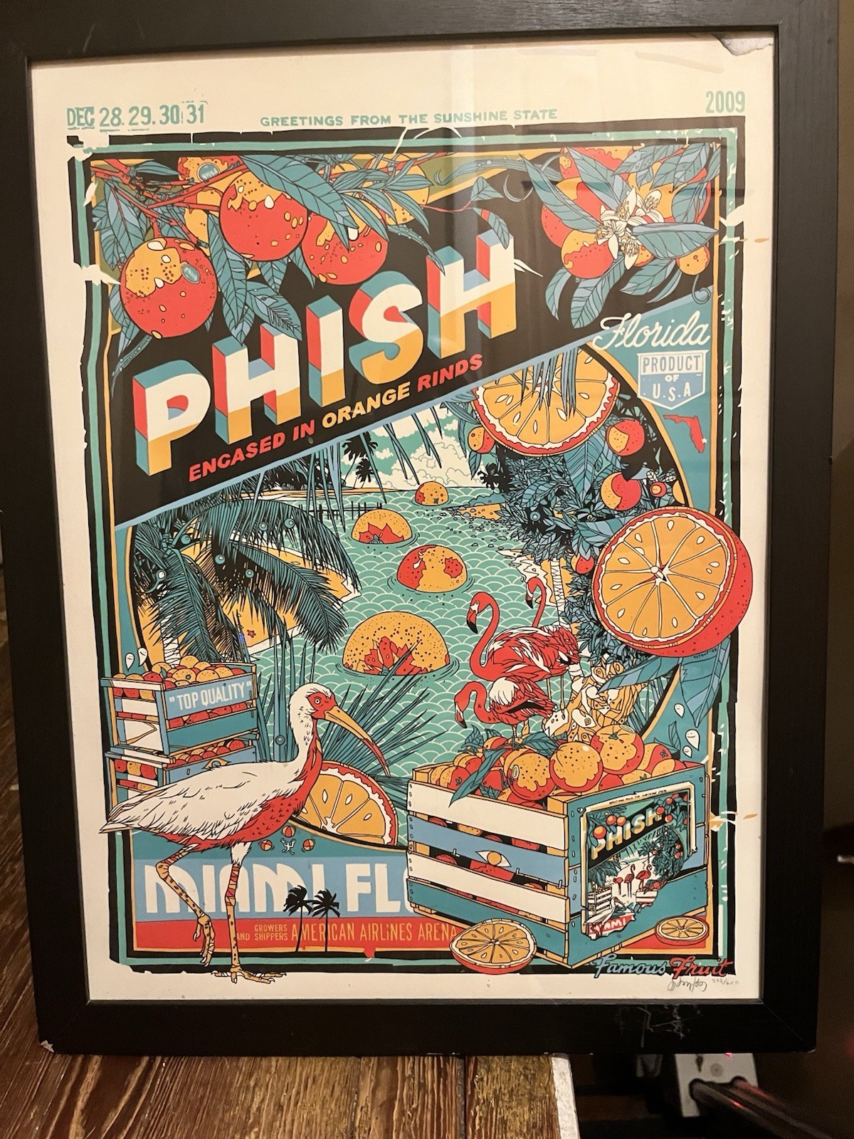 Phish New Years Miami 2009 Tyler Stout Poster. Phish New Years Miami 2009 Tyler Stout Poster.