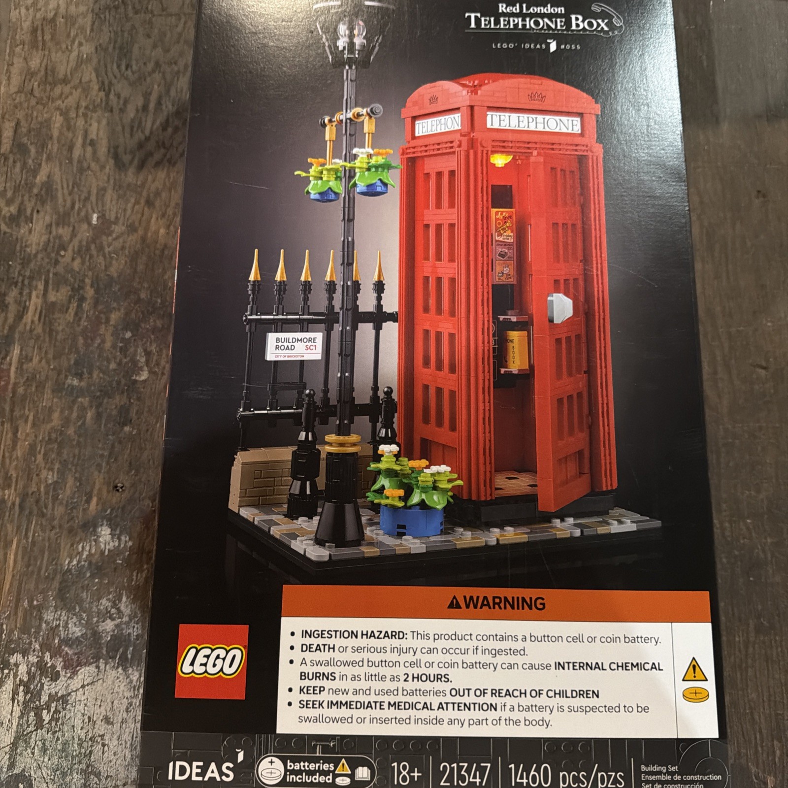 LEGO 21347 Ideas: Red London Telephone Box - Brand New Sealed - Phone Booth LEGO 21347 Ideas: Red London Telephone Box - Brand New Sealed - Phone Booth