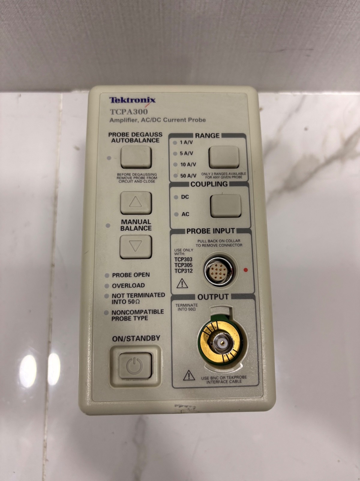 TEKTRONIX TCP A300 AMPLIFIER AC/DC CURRENT PROBE