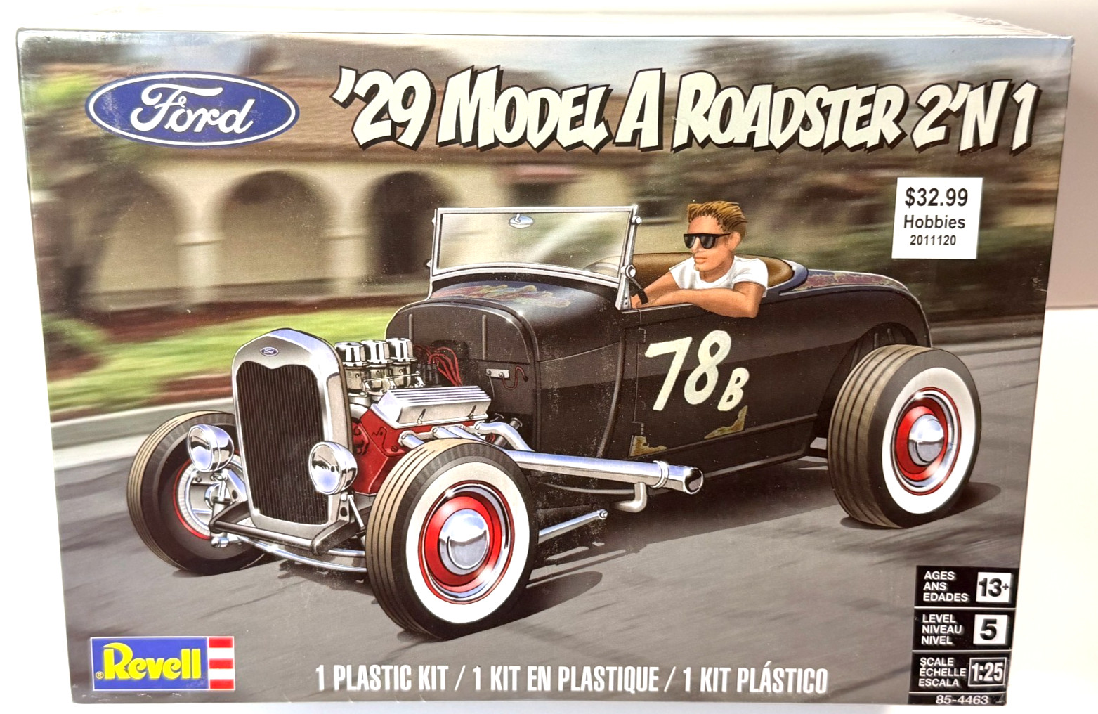 Revell 1:25 Scale 1929 Model A Roadster 2'n1 Sealed Boxed Model Kit NEW