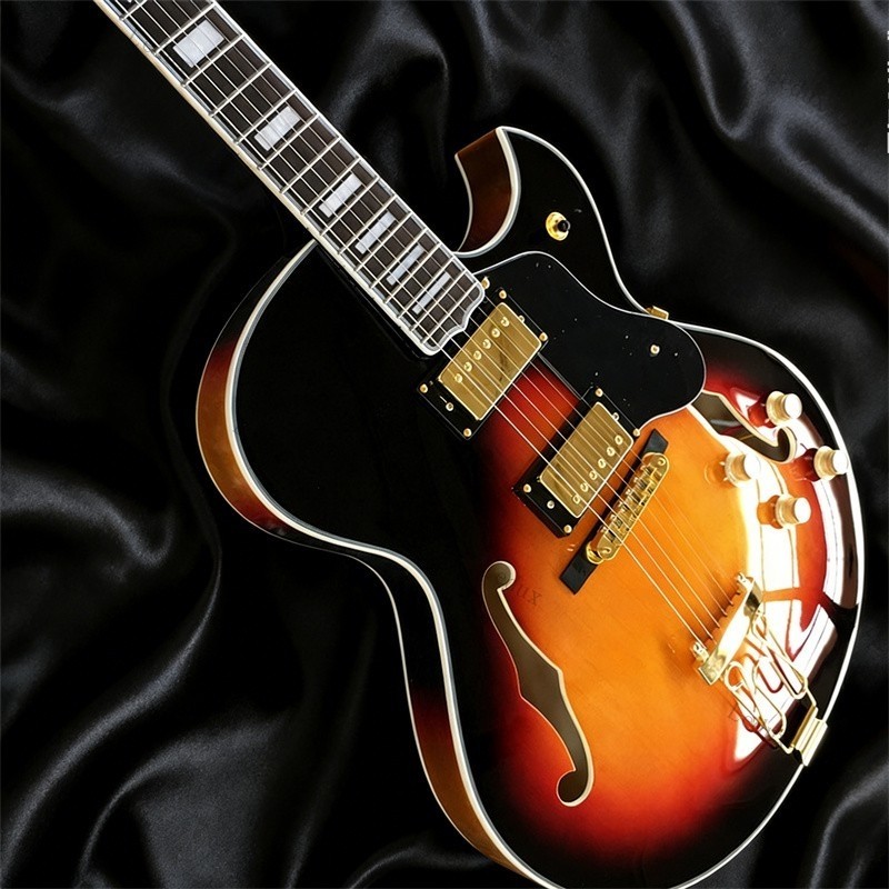 ZUWEI Byrdland Hollow Electric Guitar 596mm Spruce Top Bone Nut Vintage Sunburst ZUWEI Byrdland Hollow Electric Guitar 596mm Spruce Top Bone Nut Vintage Sunburst