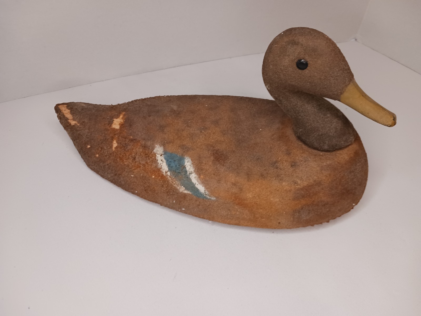 Vintage Decoy Duck Hand Carved Hand Painted Early Decoy Duck  1