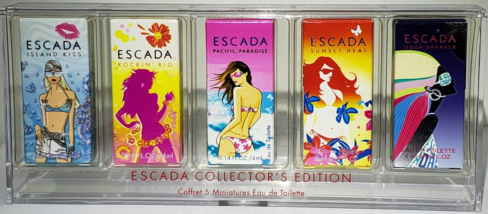 ESCADA COLLECTOR\'S EDITION ~ 5 Mini Eau de Toilette Splash/Dab Perfumes ~ 4ml X5