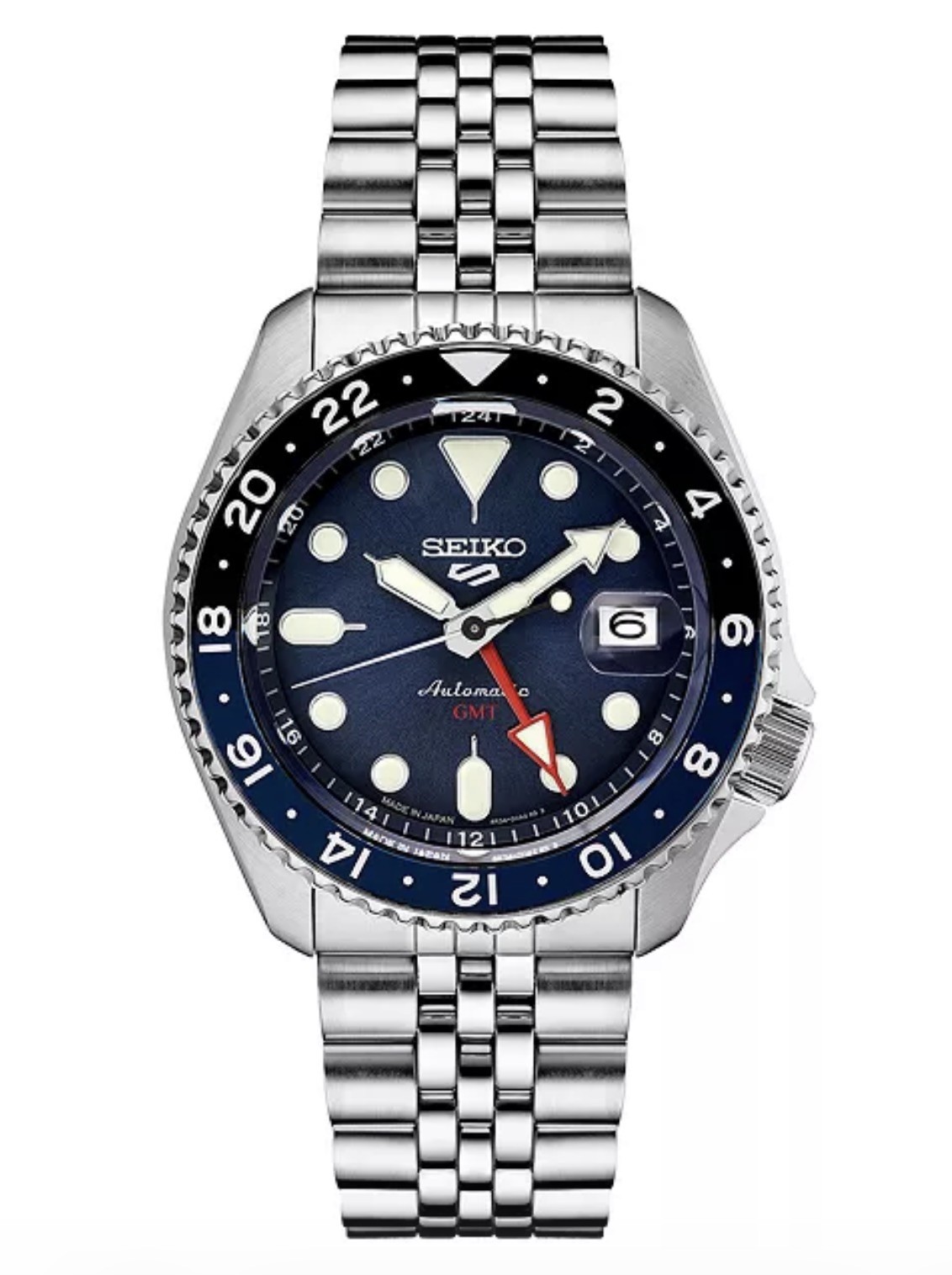 Seiko 5 Sports GMT SSK003 Automatic Men’s Blue on Bracelet 42.5mm