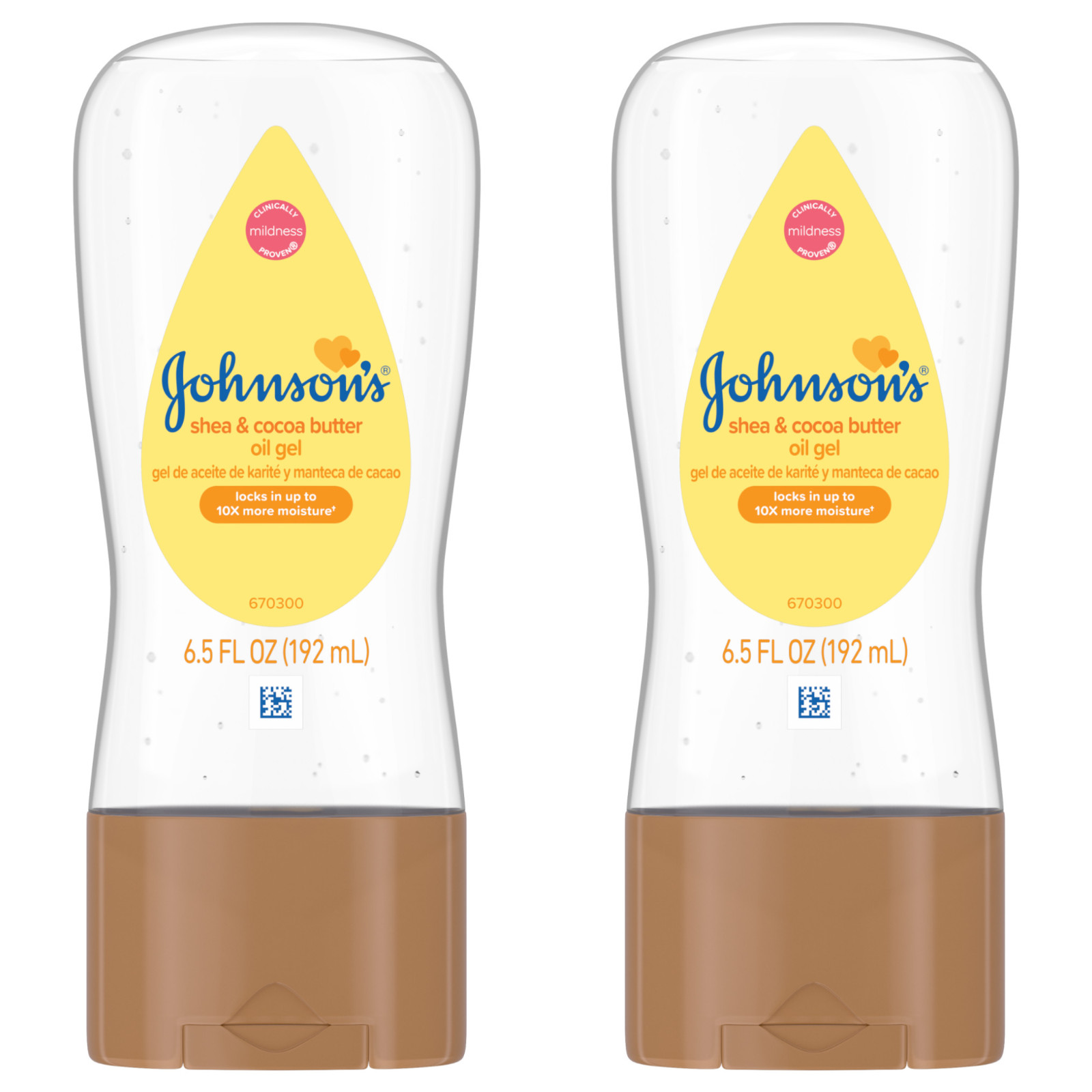 Johnson\'s Baby Body Moisturizing Oil Gel Shea & Cocoa Butter 2 Pack Johnson\'s Baby Body Moisturizing Oil Gel Shea & Cocoa Butter 2 Pack