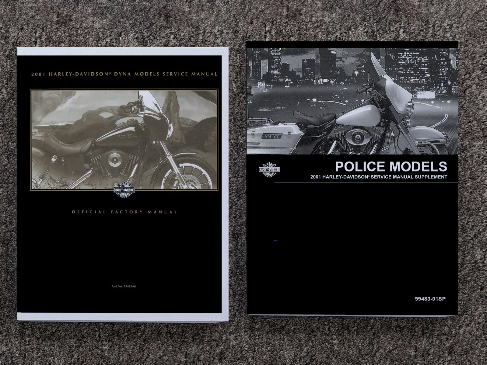 2001 Harley Davidson Police Dyna Defender FXDP Service Repair Manual Set NEW 2001 Harley Davidson Police Dyna Defender FXDP Service Repair Manual Set NEW