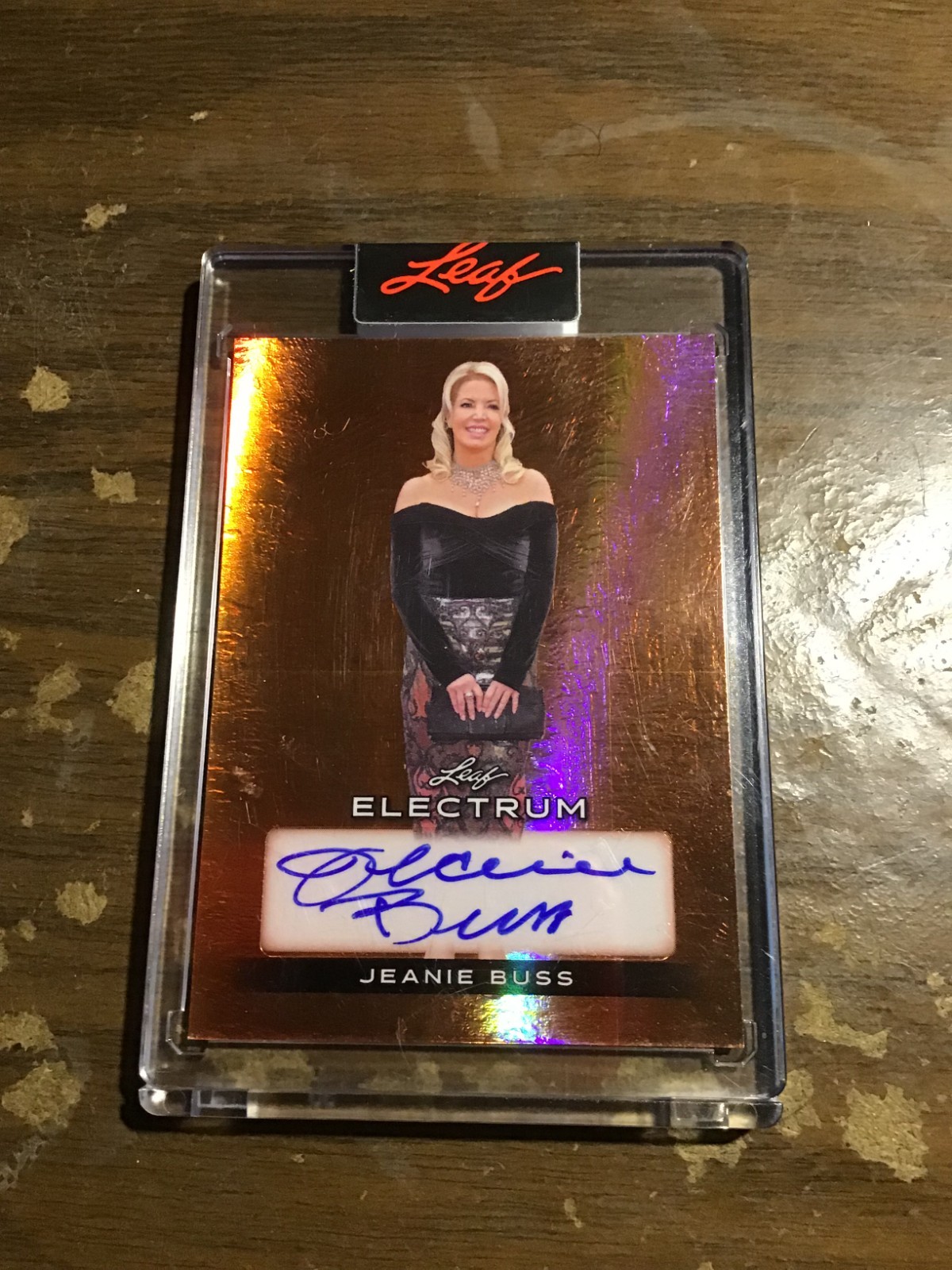 Jeanie Buss 2024 Leaf Electrum Copper Autograph 4/20 HOT Jeanie Buss 2024 Leaf Electrum Copper Autograph 4/20 HOT