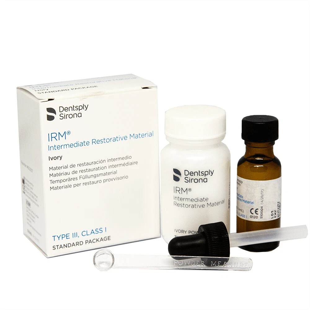 Dentsply IRM Polymer-Reinforced ZOE Intermediate Restorative Cement Dentsply IRM Polymer-Reinforced ZOE Intermediate Restorative Cement